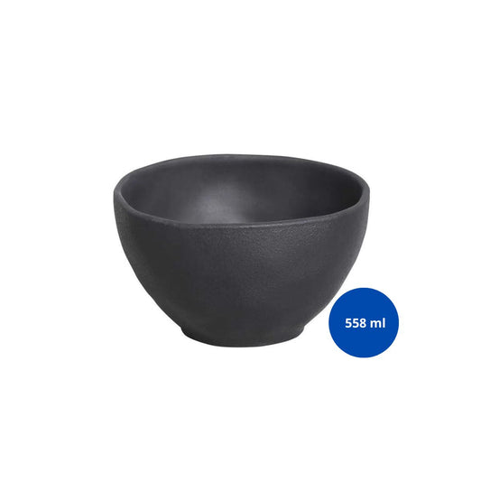 125724 - BOWL ORGANICO PRETO MATTE 558 ML - CX 6 PCS