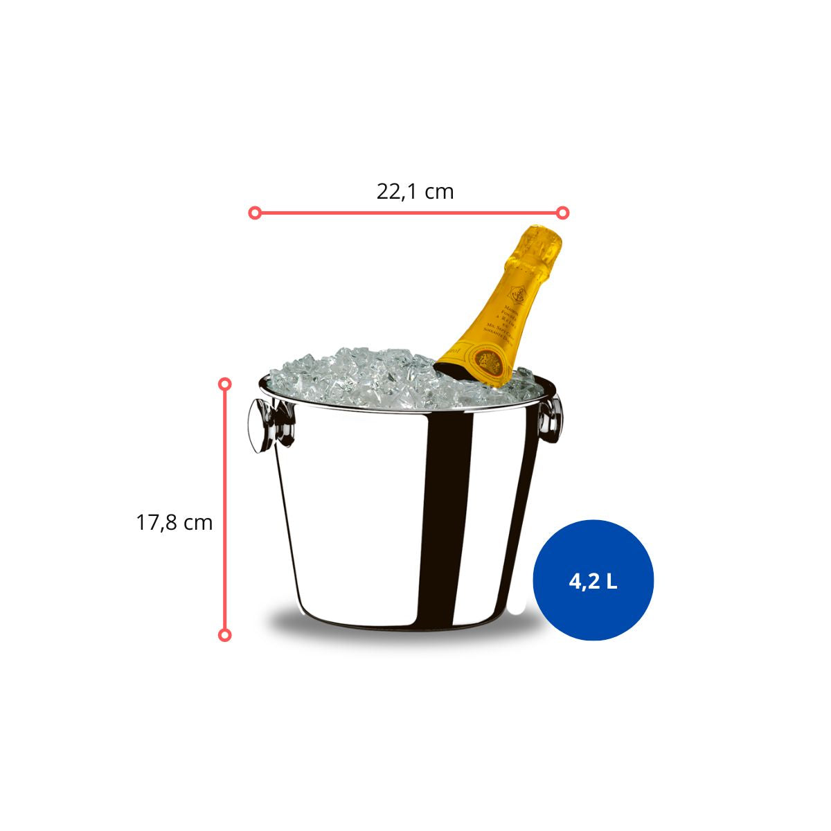 128137 - BALDE PARA GARRAFA LYON COM ALÇA 4,2 L - UNID