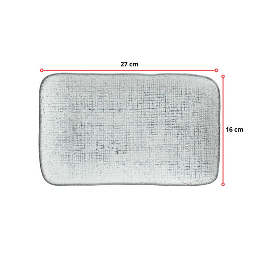 TRAVESSA RETANGULAR M JUTA ECHO - 27 x 16 CM