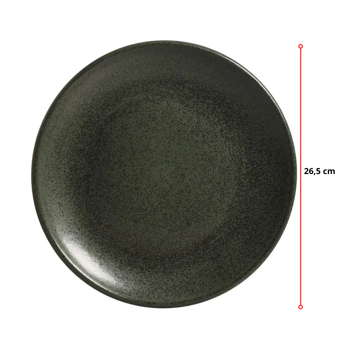 PRATO RASO COUPRATO STONEWARE HOTELARIA GREENERY - 26,5 CM