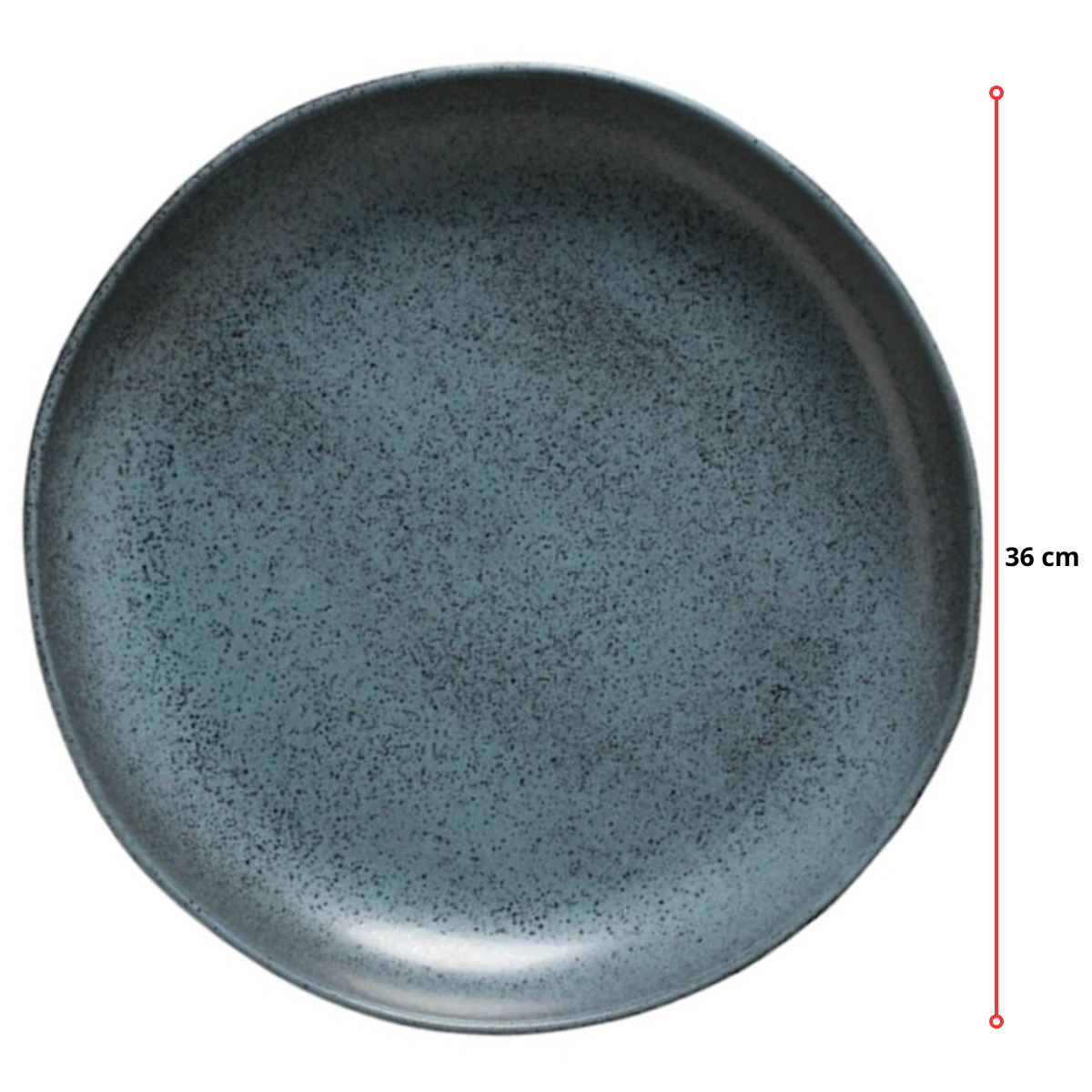 TRAVESSA REDONDA GRANDE ORGÂNICO STONEWARE NIGHT SKY - 36 CM