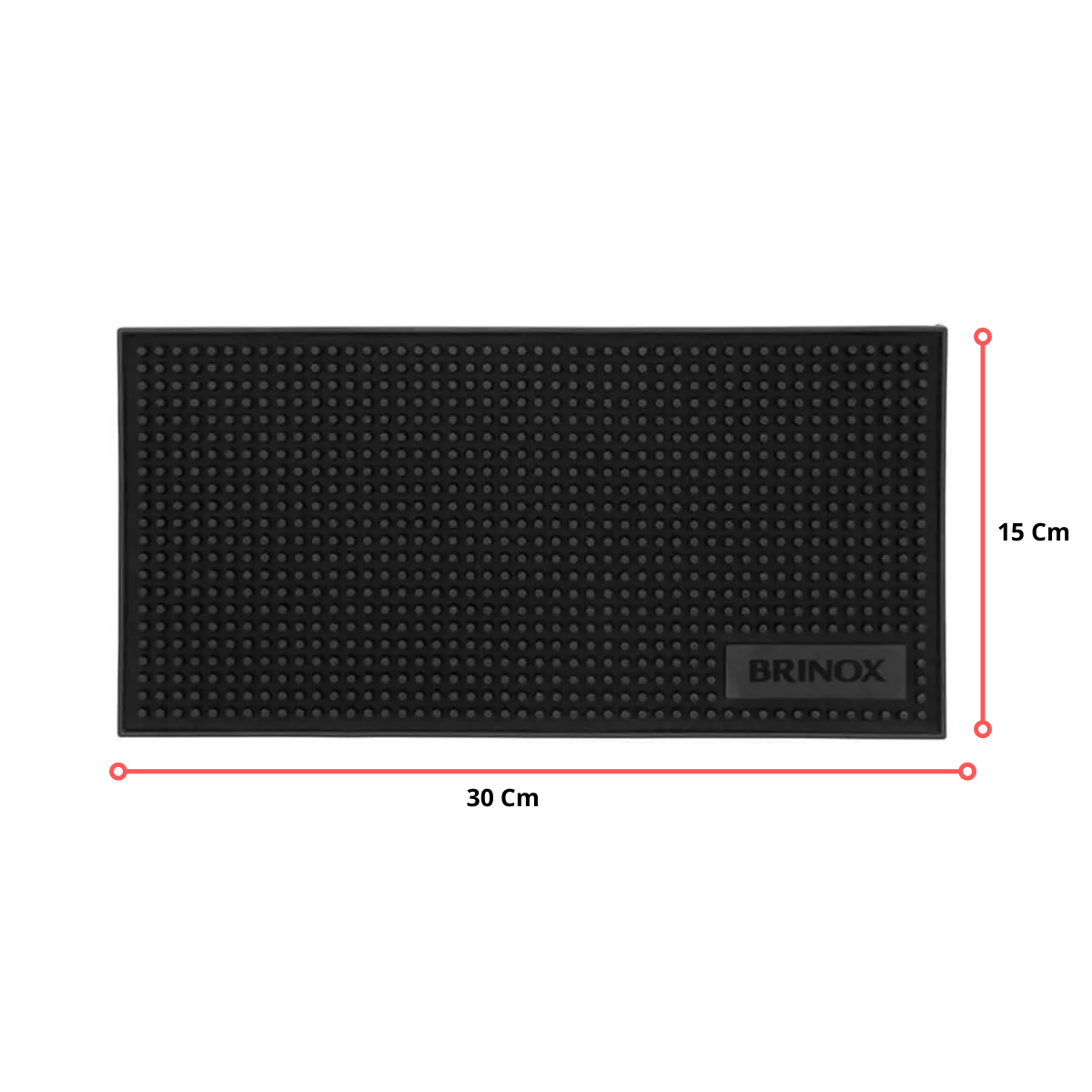 TAPETE ESCORREDOR P/ BAR 30 X 15 CM PT