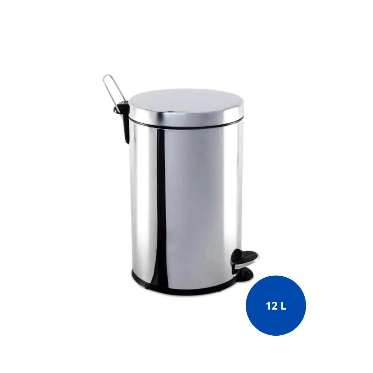 LIXEIRA INOX C / PEDAL E BALDE - 12 L