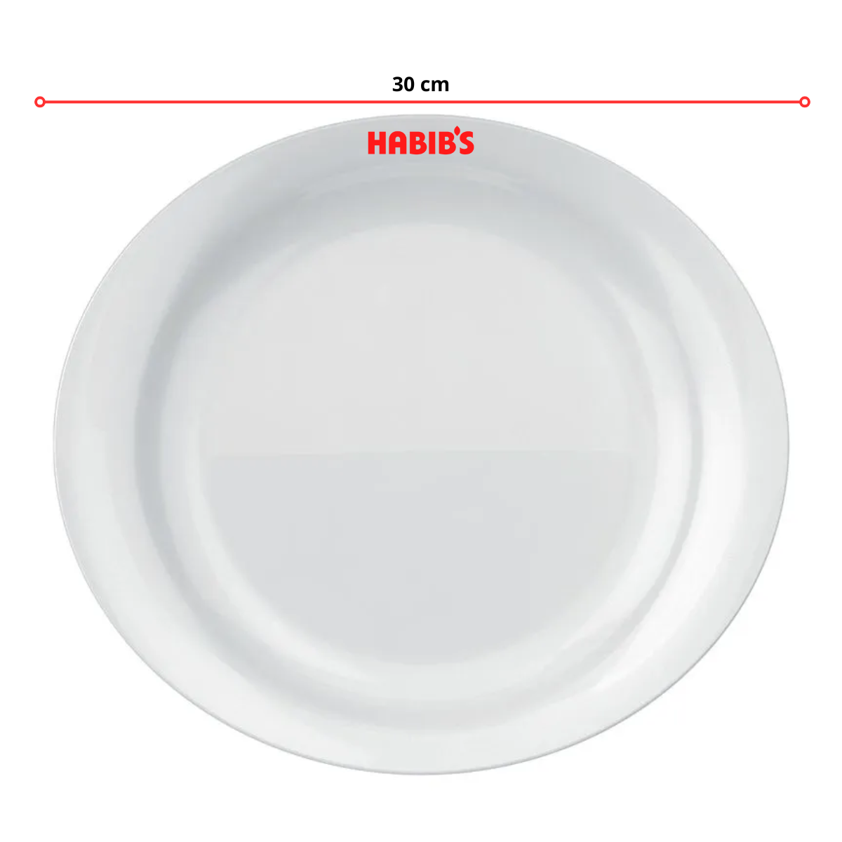 5547H2 - PRATO STEAK HABIB'S 30 CM COM LOGO - CX 12 PCS