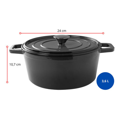 CAÇAROLA Ø 24 X 10,7 CM 3,6L SAUTÉ CNZ (DF) - UNID