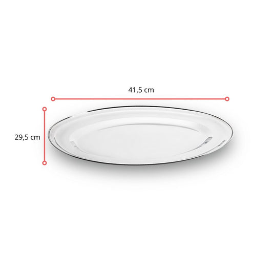 127166 - TRAVESSA OVAL RASA 41,5 CM JORNATA - SE - UNID