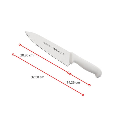 1044 - FACA CHEF 8" CABO BRANCO - UNID