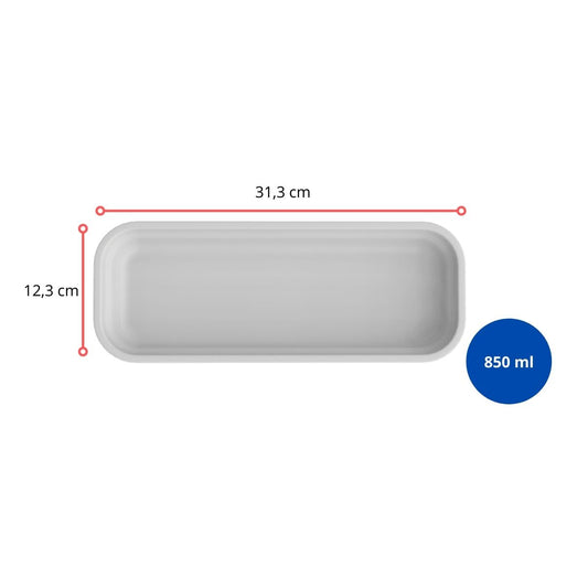 124035 - TRAVESSA RASA 2/8 BUFFET PRO - CX 6 PCS