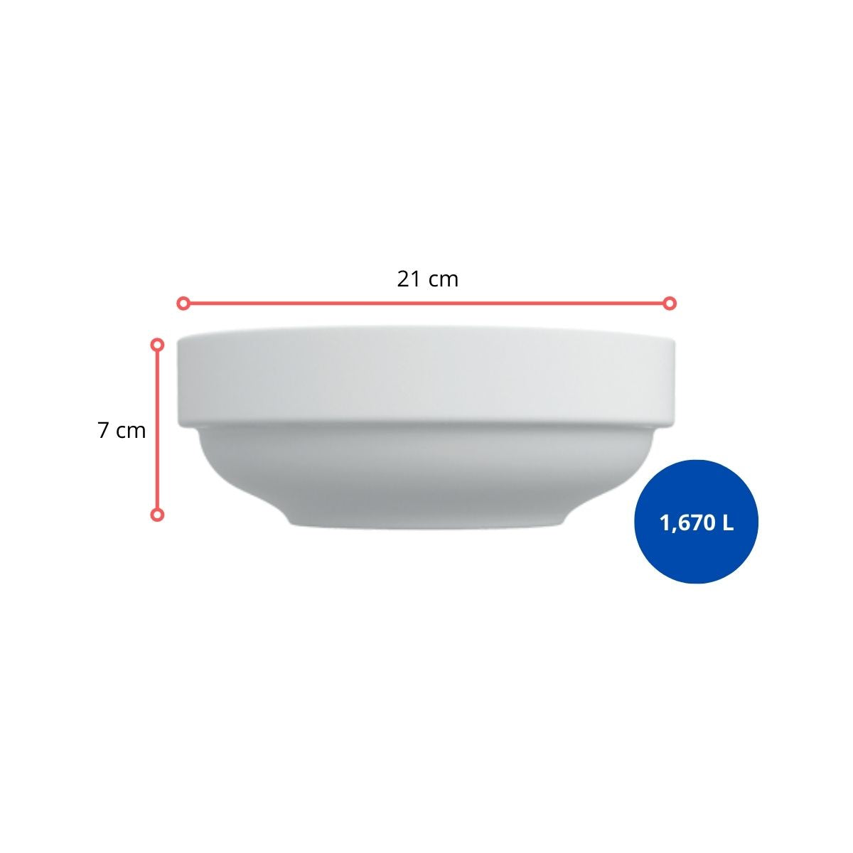 125145 - TIGELA BAIXA G BUFFET PRO - CX 4 PCS