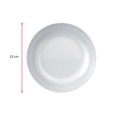 933 - PRATO BLANC FUNDO 22 CM - CX 24 PCS